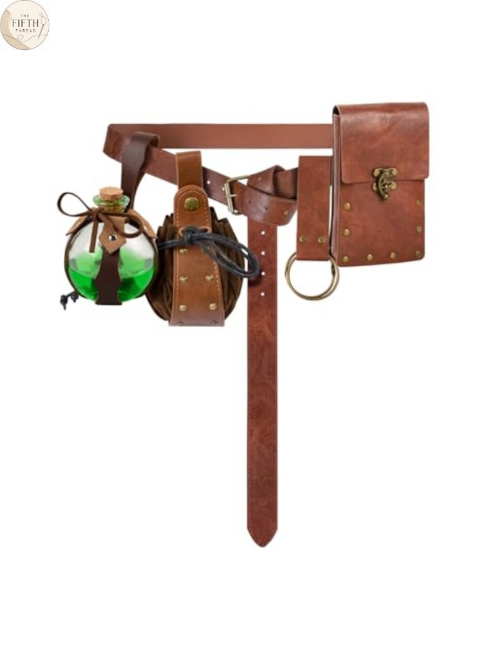 Faux Leather Viking Belt Waist Pack Renaissance Ren Faire Accessory